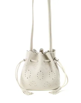 Bucket Crossbody Bag White