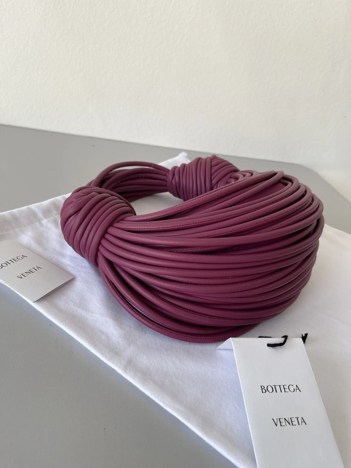 BV Double Knot Purple, For Women, Bags 9.8in/25cm