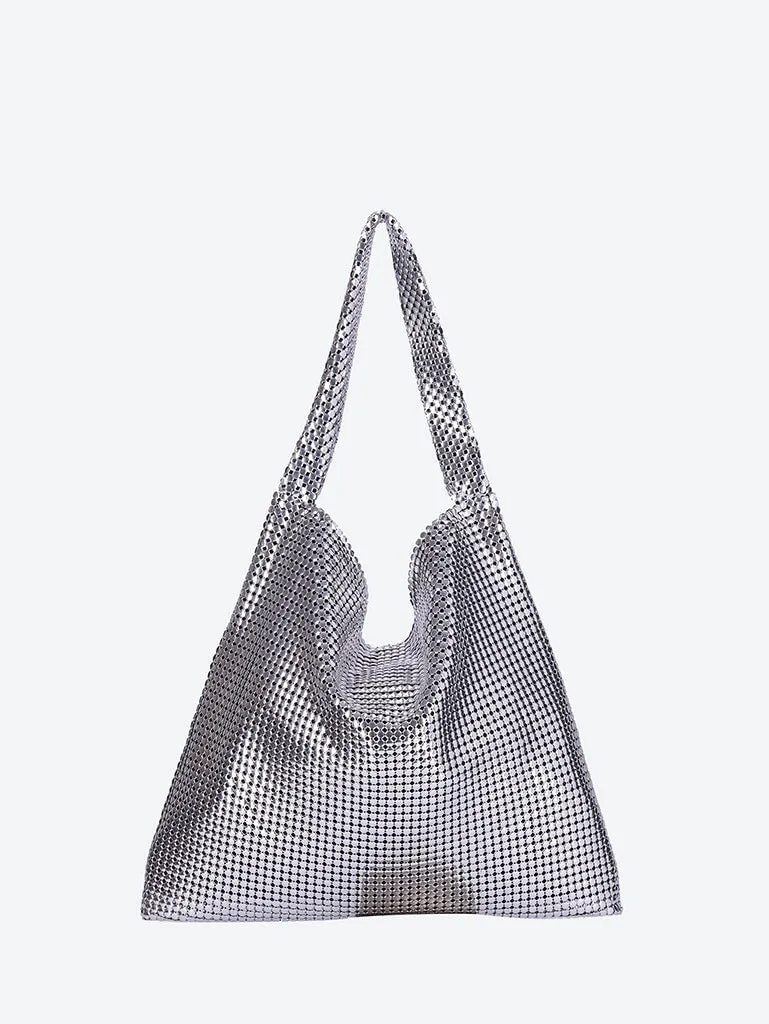 Cabas metallic pixel bag