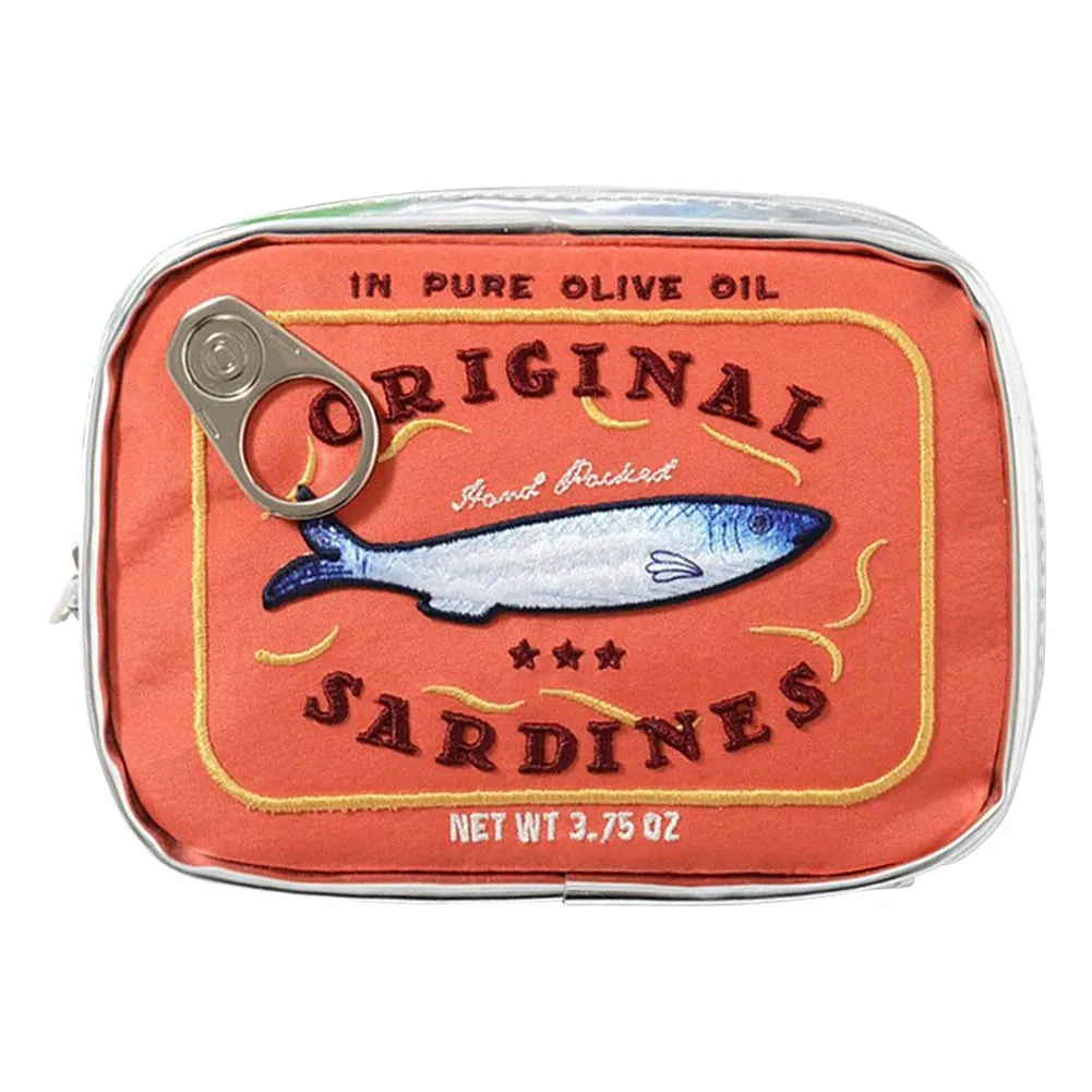 Canned Sardines Women Travel Cosmetic Bag