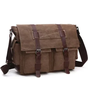 Canvas men's crossbody bag