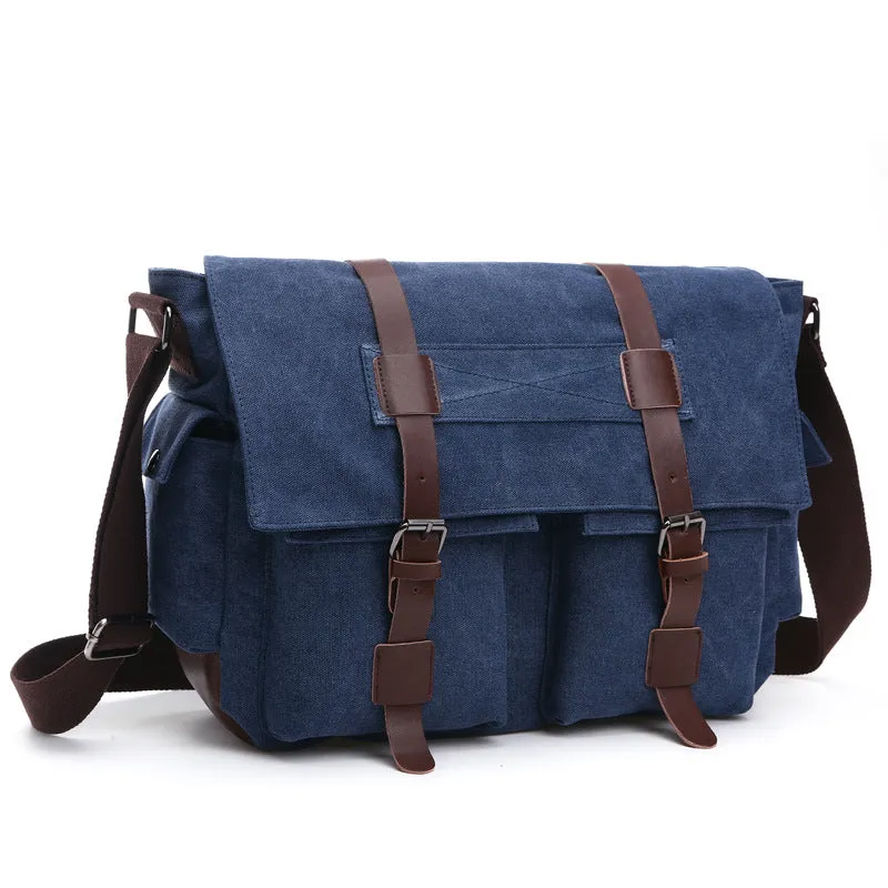 Canvas men's crossbody bag