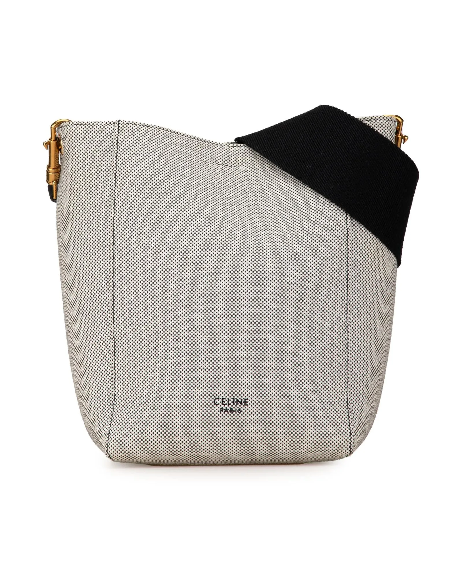 Canvas Seau Sangle Bag with Detachable Strap