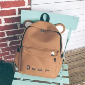 Cartoon Bear Ears Animal Backpack