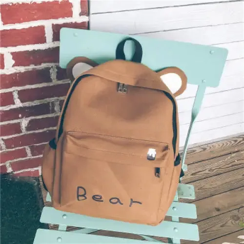 Cartoon Bear Ears Animal Backpack