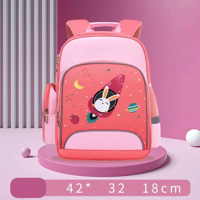 Cartoon Spine Protection Backpack for Primary School Students - Back to School Collection