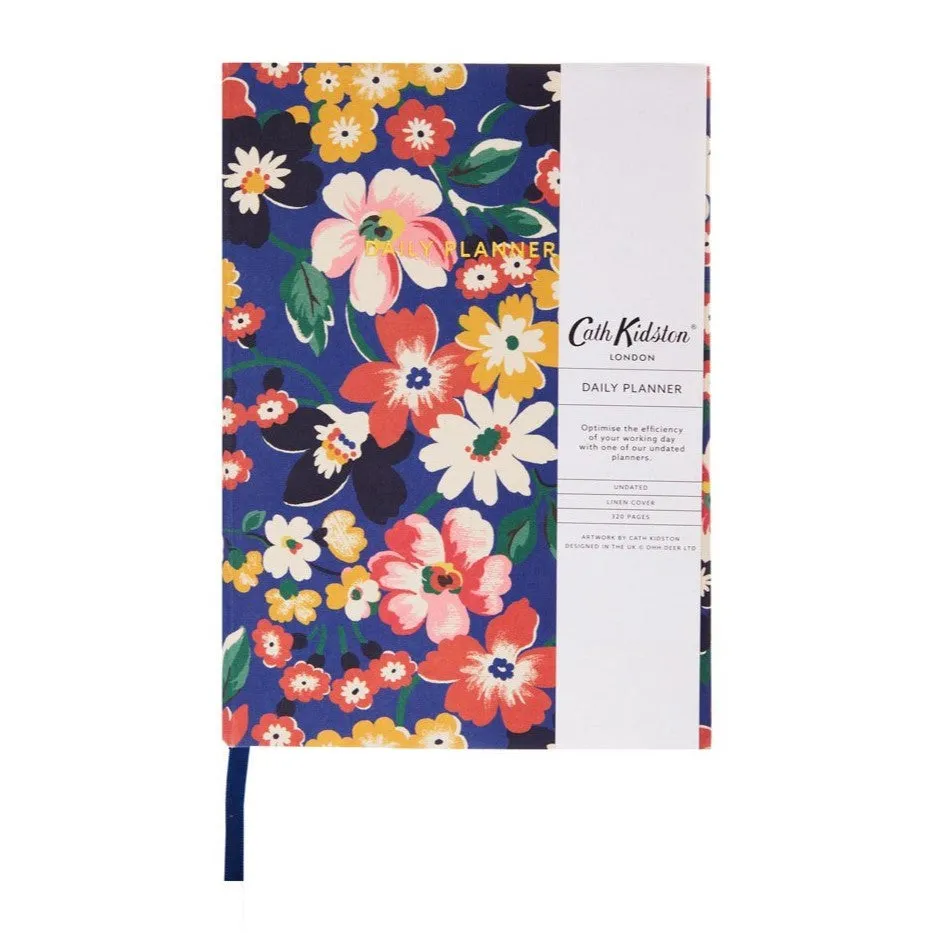 Cath Kidston: A5 Linen Daily Planner Blue Floral