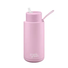 Ceramic Reusable Bottle   Straw Lid (1L) - Lilac Haze