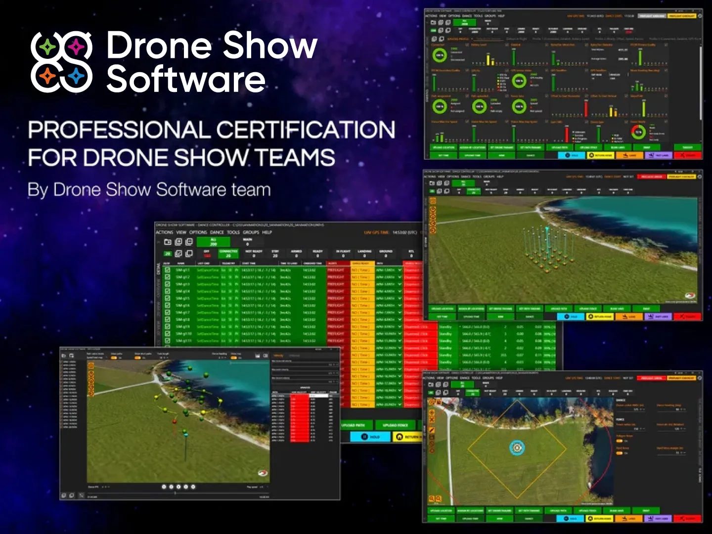 Certification for drone show teams