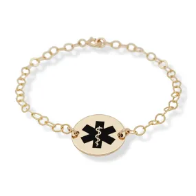 Chic and Beautiful Medical Alert ID Bracelet for Women - CG435B. Starts at