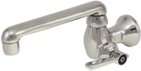 Chicago Faucets Lead-Free Wall-Mounted Single Supply Sink Faucet With Quaturn Xtab Cartridge