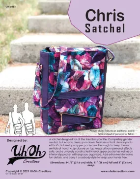 Chris Satchel Pattern by UhOh Creations (Printed Paper Pattern)