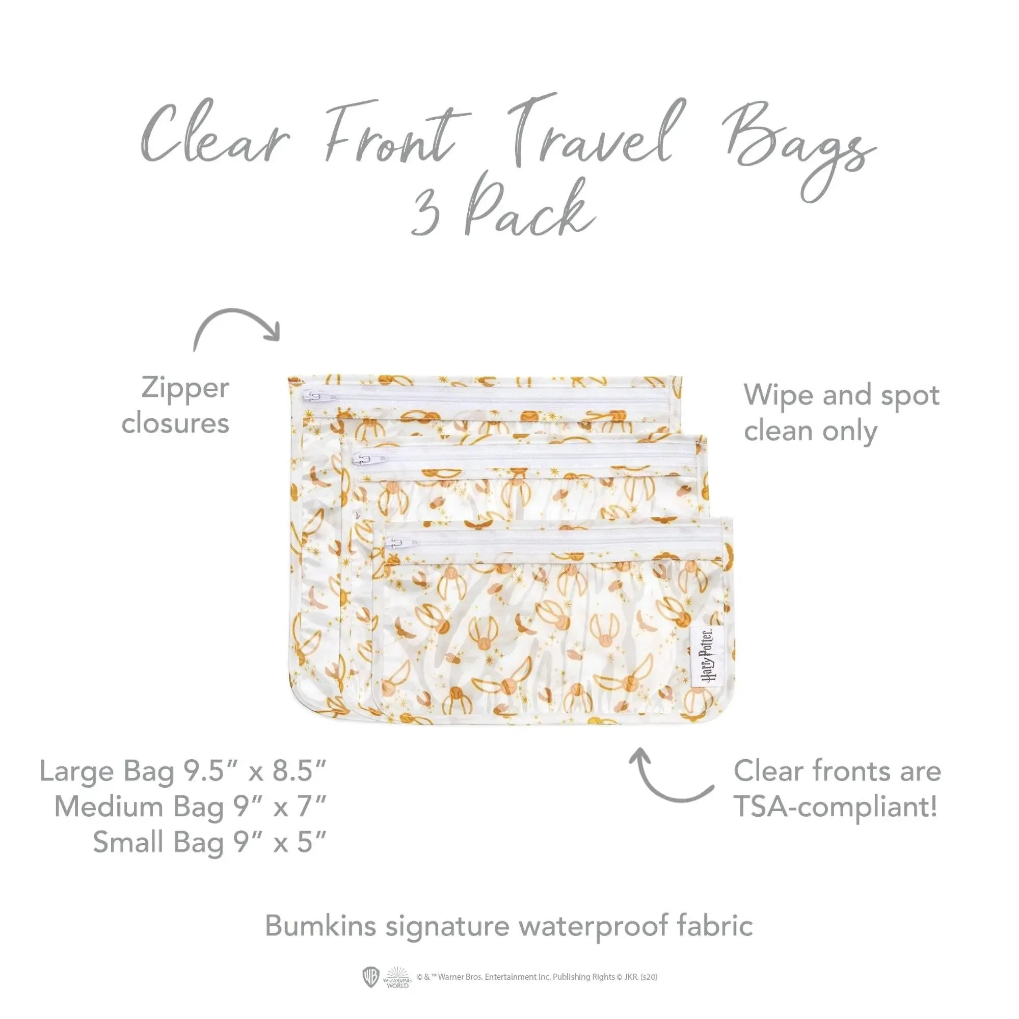 Clear Travel Bag 3-Pack: Snitch™