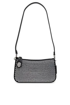 Coach Embellished Zip-Up Shoulder Bag