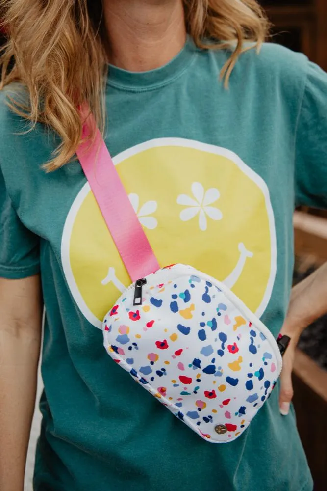 Confetti Print Belt Bag Fanny Pack