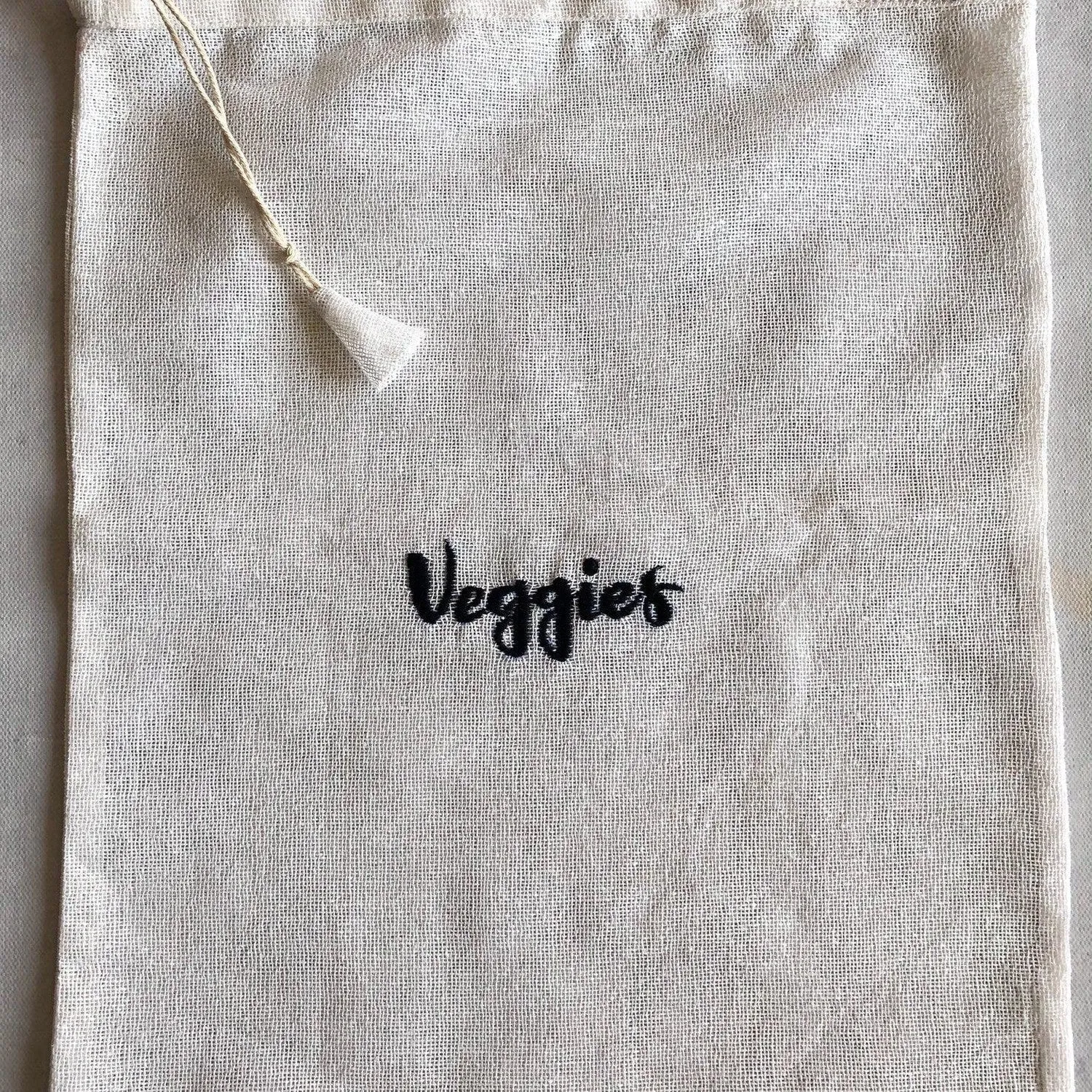 Cotton Reusable Embroidered Grocery Bags