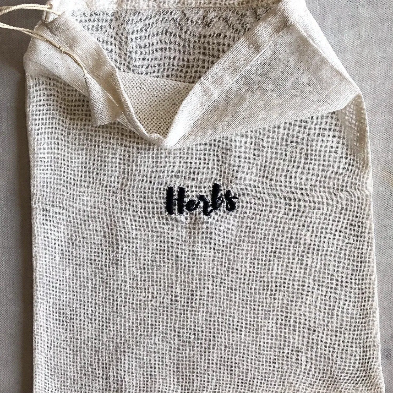 Cotton Reusable Embroidered Grocery Bags