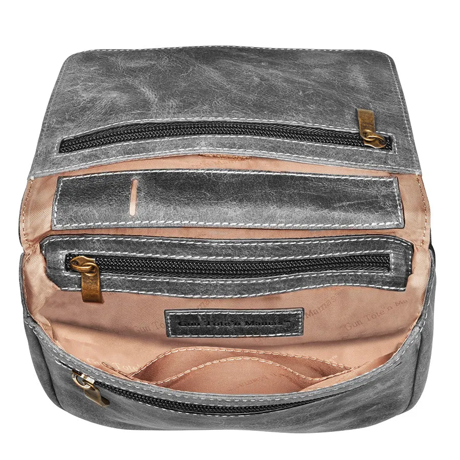 Crossbody Organizer, Distressed Buffalo