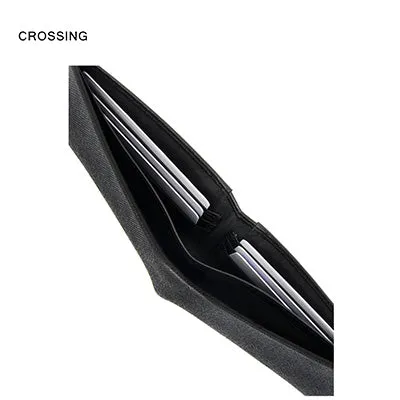 Crossing Elite Bi-fold Leather Wallet [18 Card Slots] RFID