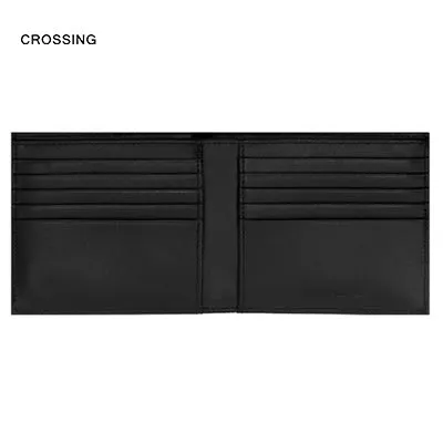 Crossing Infinite Bi-Fold Leather Wallet [18 Card Slots] RFID