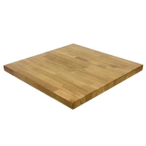 Custom Size and Color Solid White Oak Butcher Block Restaurant Table Tops