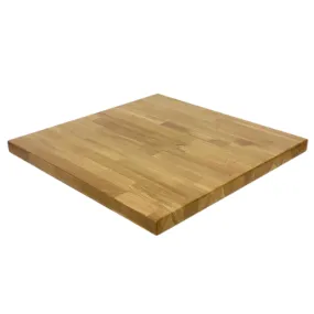 Custom Size and Color Solid White Oak Butcher Block Restaurant Table Tops