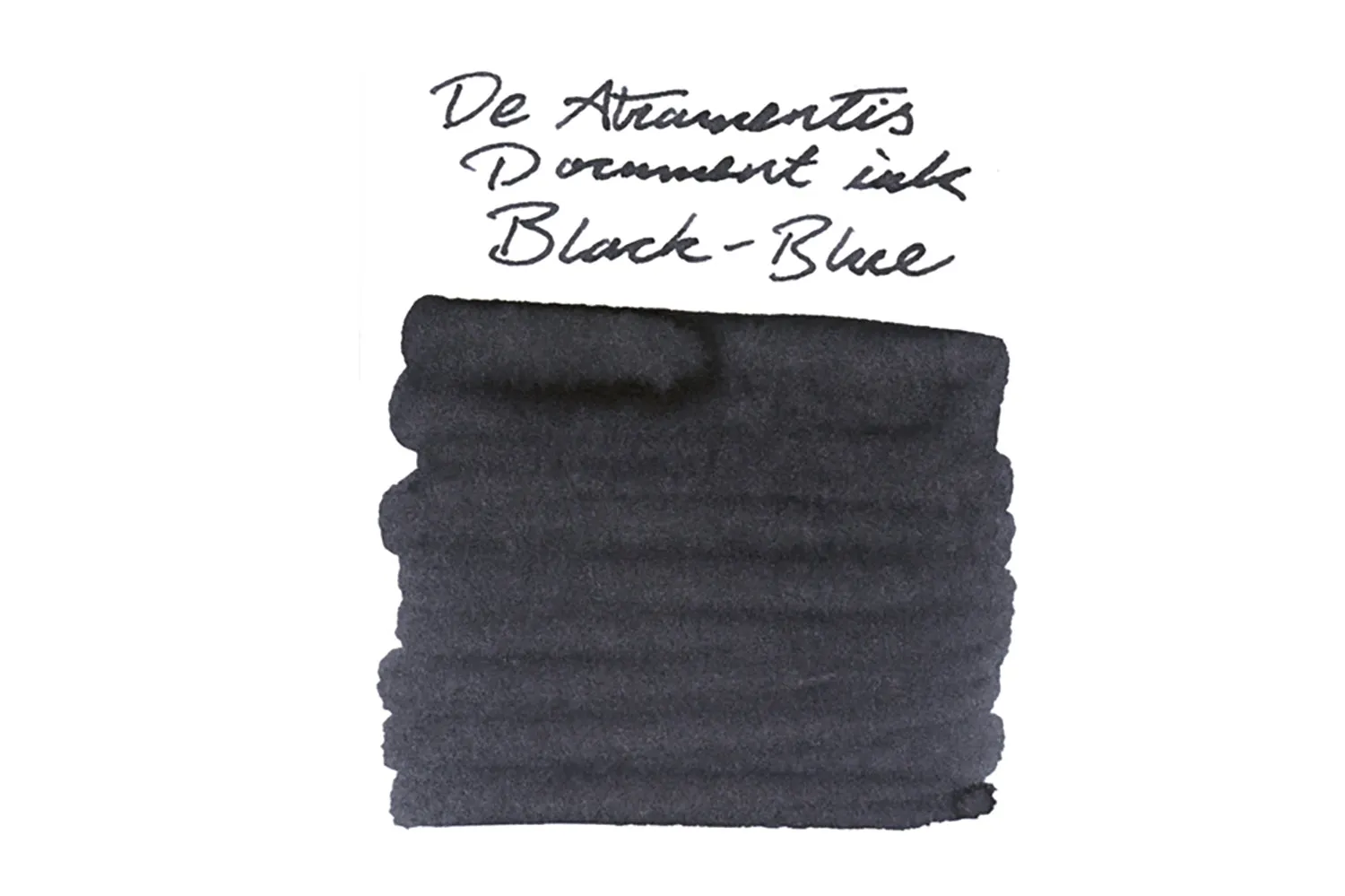 De Atramentis Document Ink Black Blue - Ink Sample