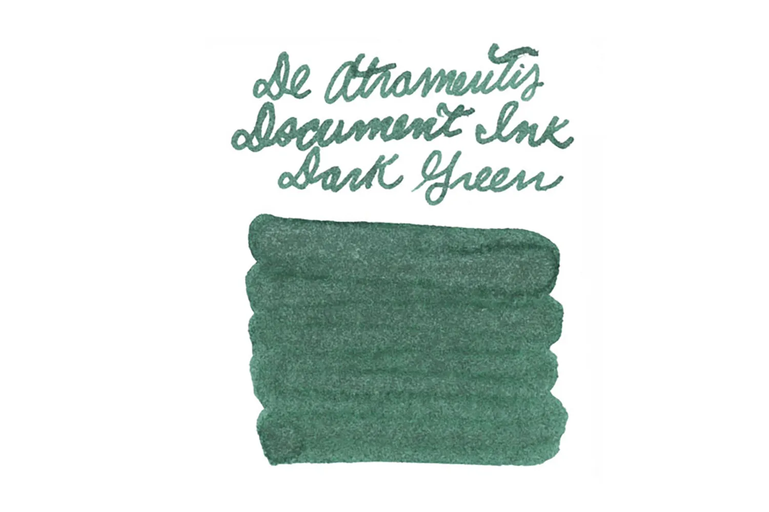 De Atramentis Document Ink Dark Green - Ink Sample