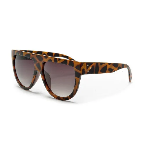 Designer Inspired Flat Top Shadow Sunglasses