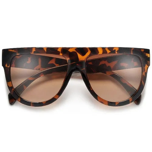 Designer Inspired Flat Top Shadow Sunglasses