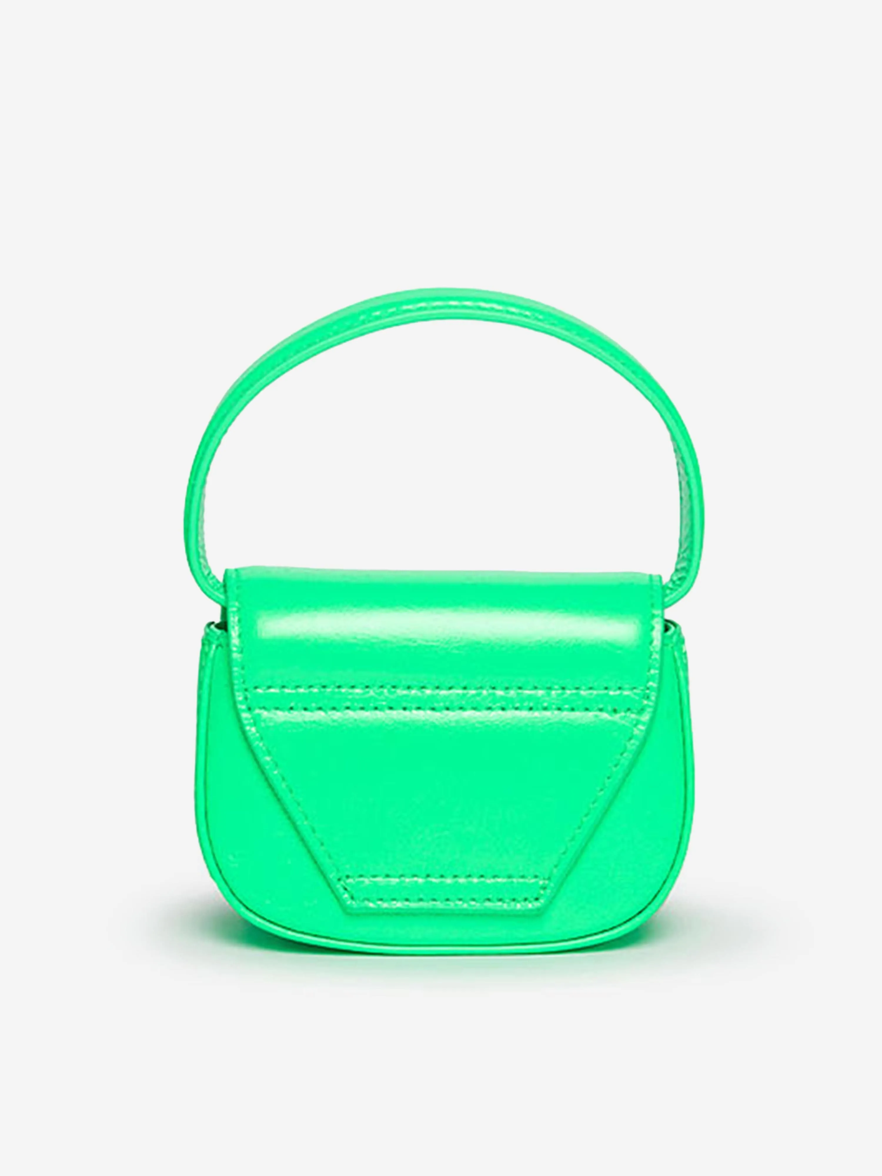 Diesel Girls Leather Logo Mini Bag in Green (9.5cm)