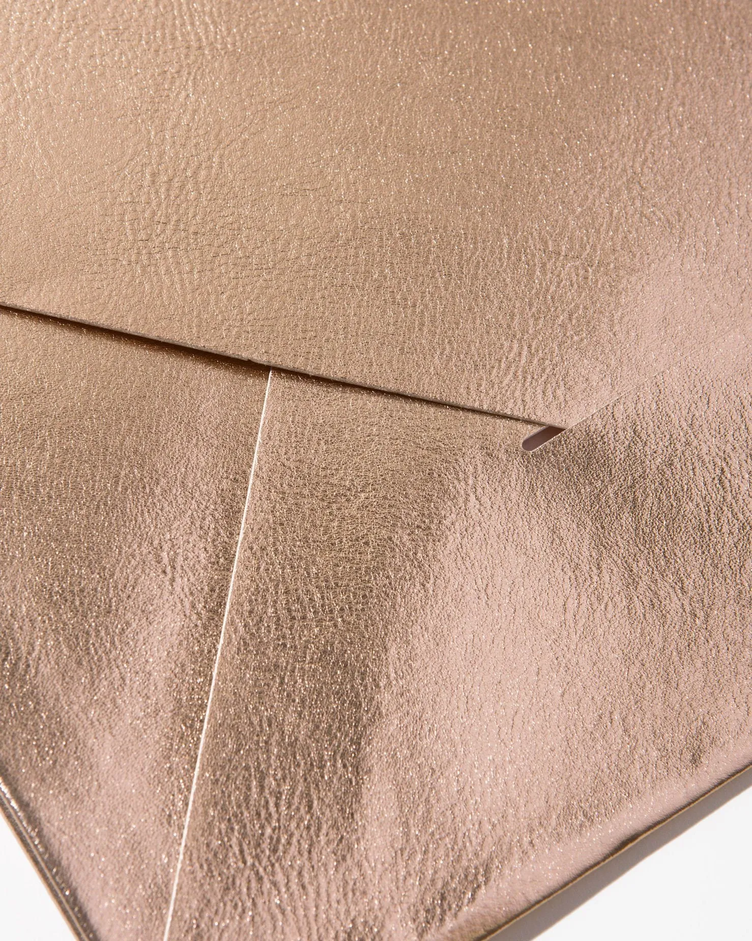 Document Clutch - Rose Gold