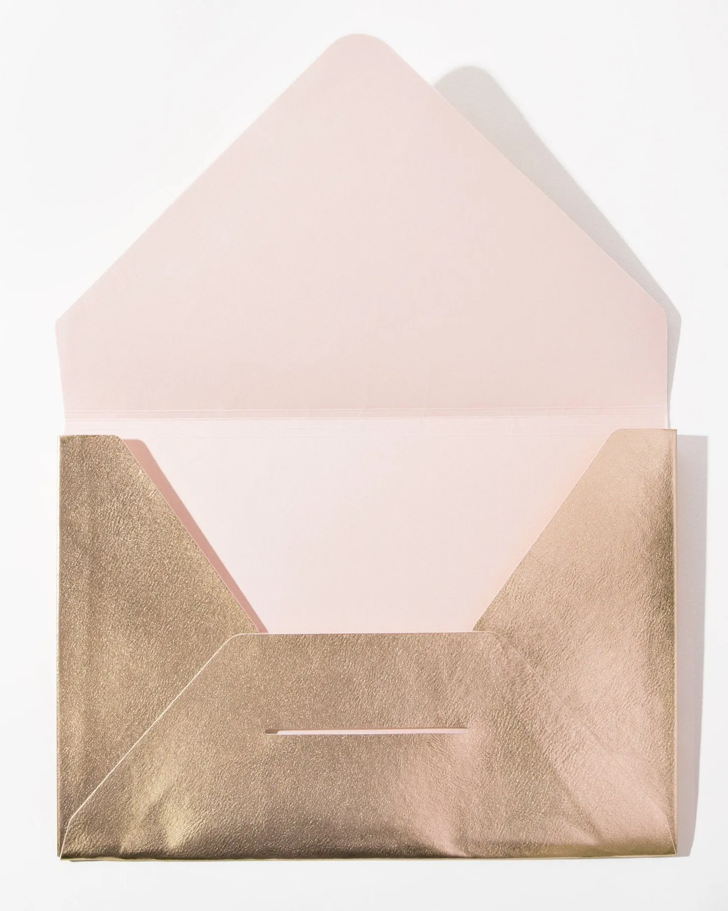 Document Clutch - Rose Gold