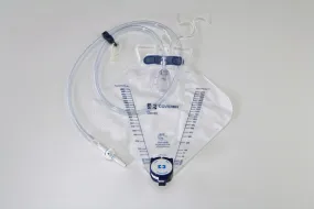 Dover™ Urine Drainage Bag, Anti-Reflux Chamber, Drain Tube Hook and Loop Hanger, Poly Bag, 2000 mL