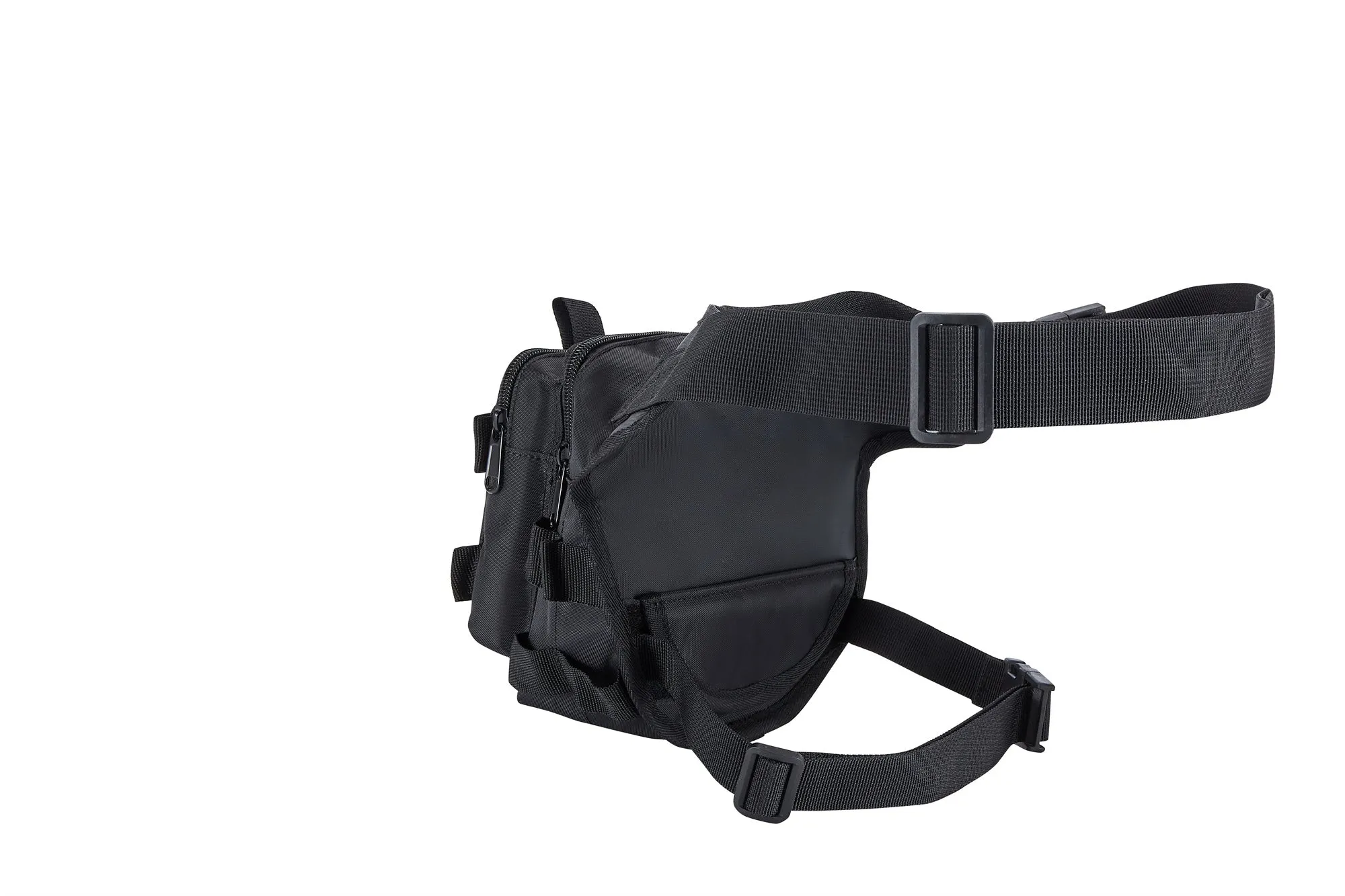 Dream Apparel Black Canvas Drop - Leg Tactical Thigh Bag with Gun Pocket