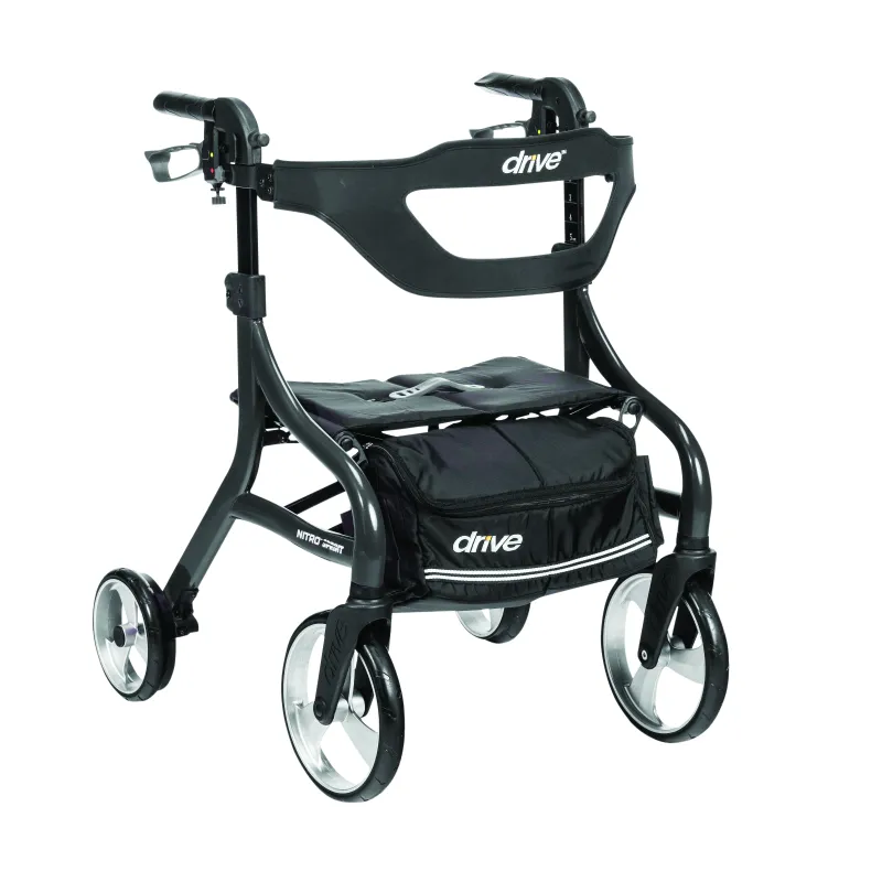 Drive Medical Nitro Sprint Rollator, Black