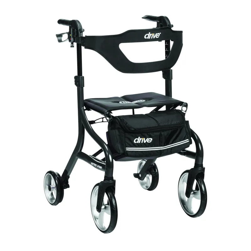 Drive Medical Nitro Sprint Rollator, Black