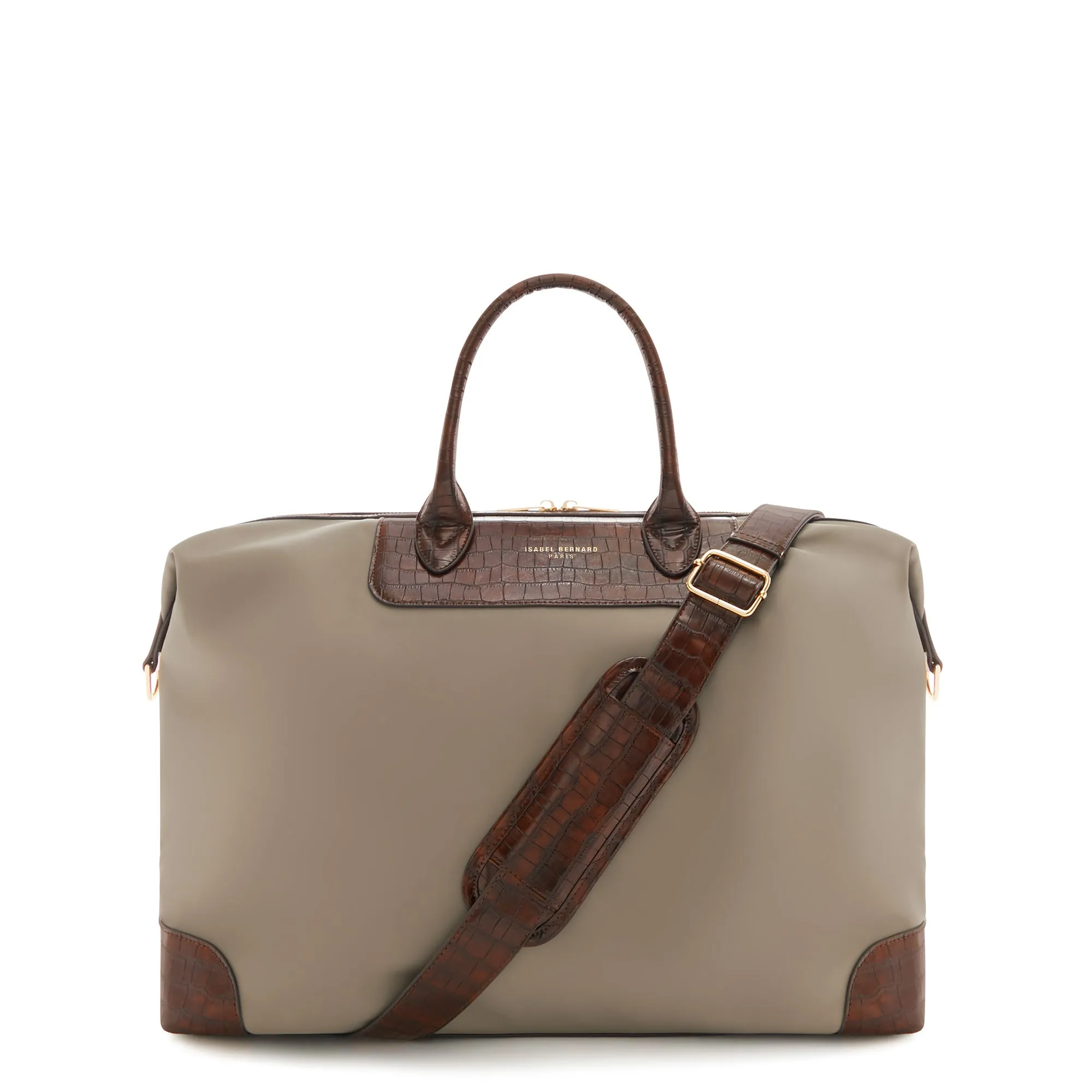 Du Louvre Celie taupe weekend bag small