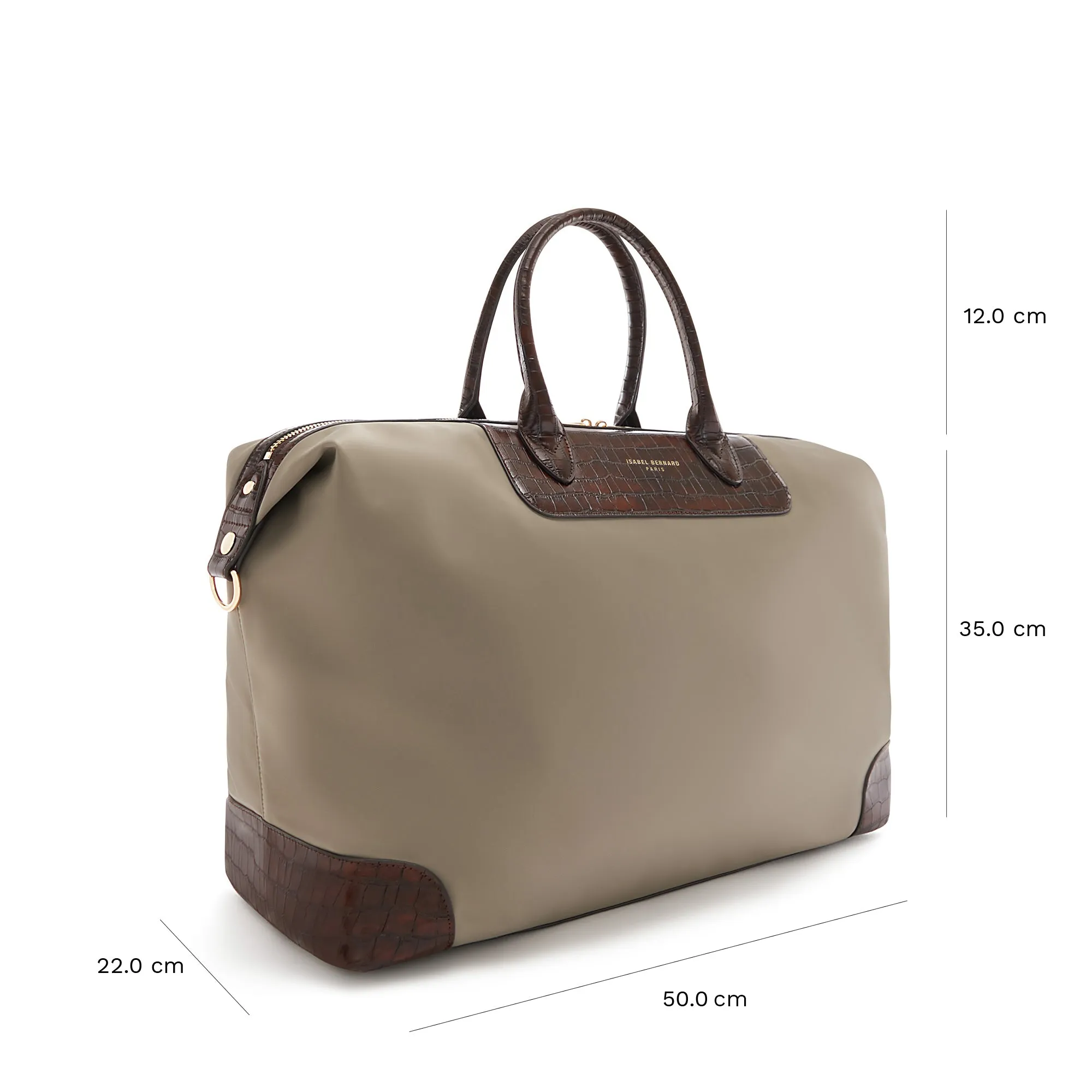 Du Louvre Celie taupe weekend bag small