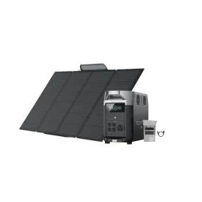 EcoFlow DELTA Pro   1x 400W Solar Panel  Transfer Switch 306A1   Cable