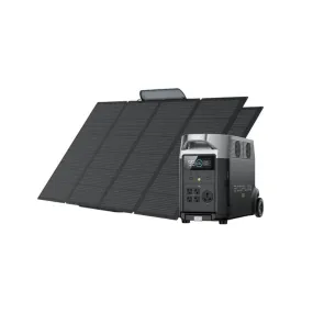 EcoFlow DELTA Pro Portable Power Station   2x 400W Solar Panel