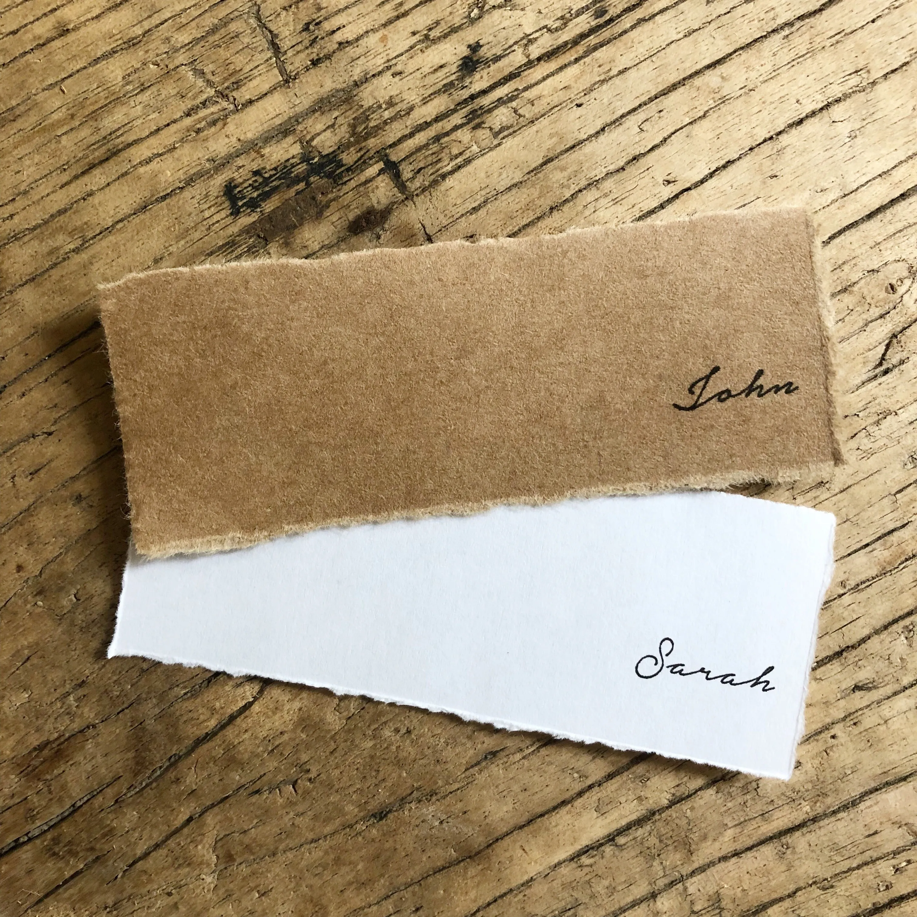 Elegant Script Place Cards - Print At Home Wedding Stationery