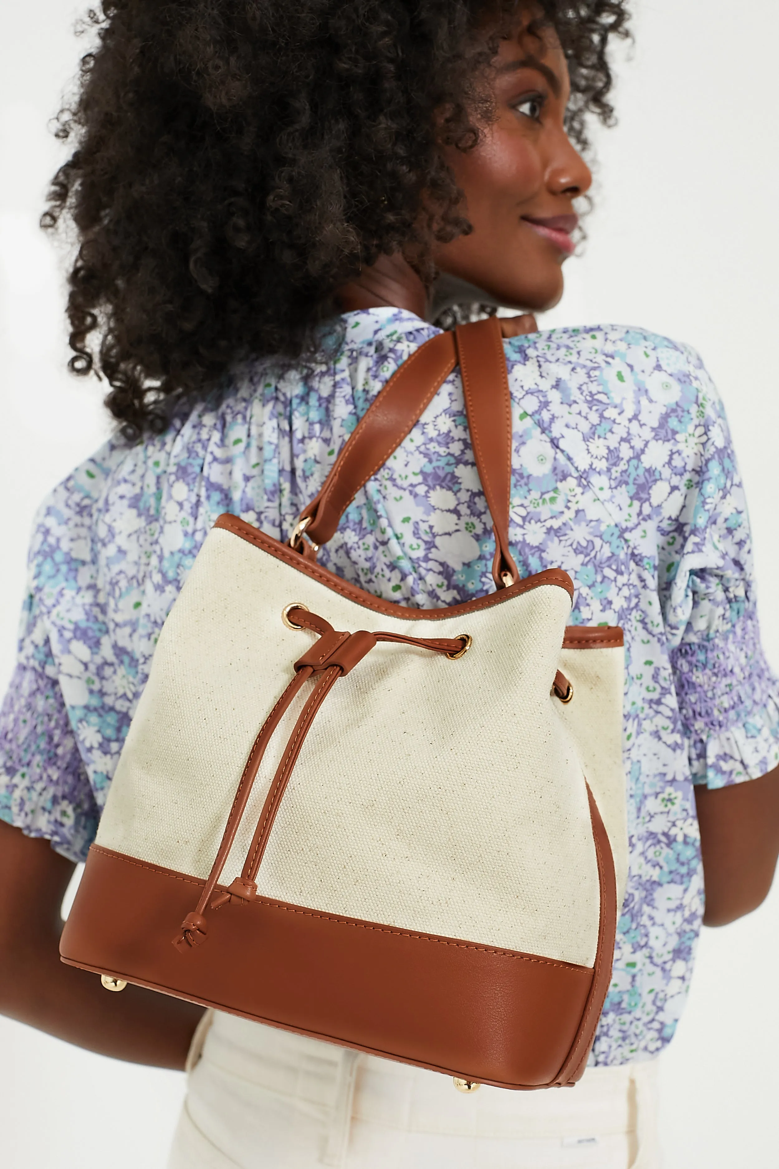 Emmett Mini Canvas Bucket Bag