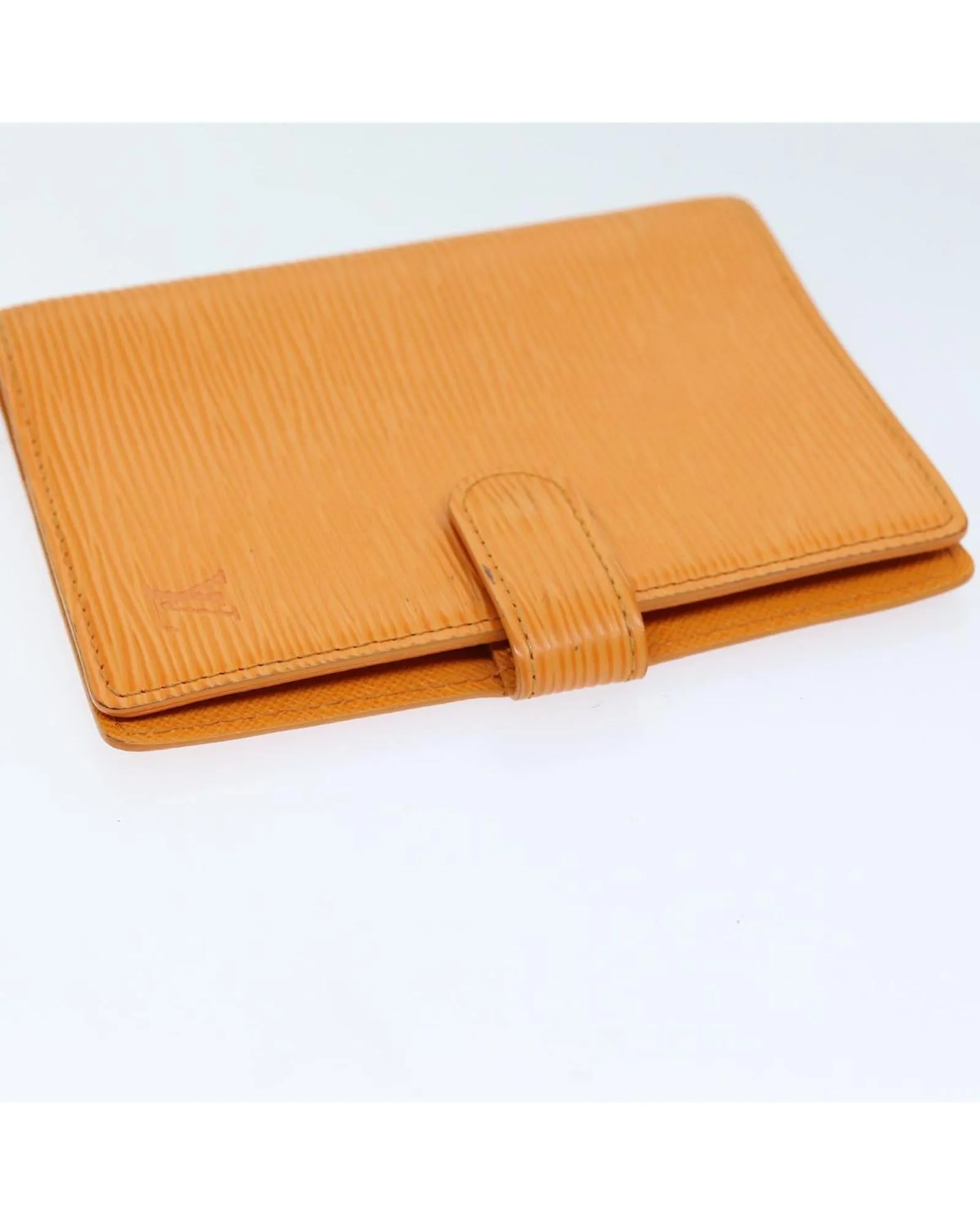 Epi Leather Day Planner Cover in Orange Mandarin - Authentic Louis Vuitton