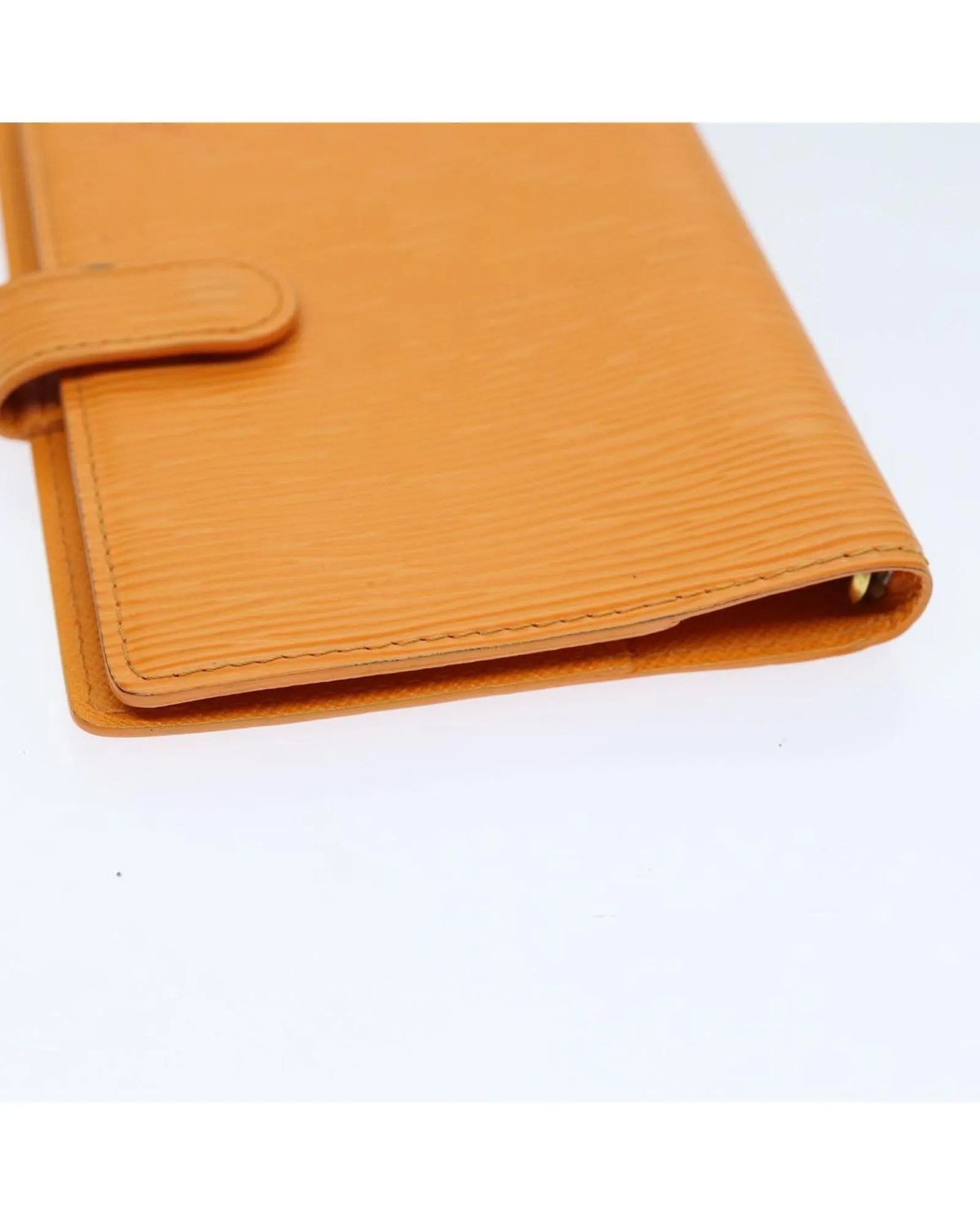 Epi Leather Day Planner Cover in Orange Mandarin - Authentic Louis Vuitton