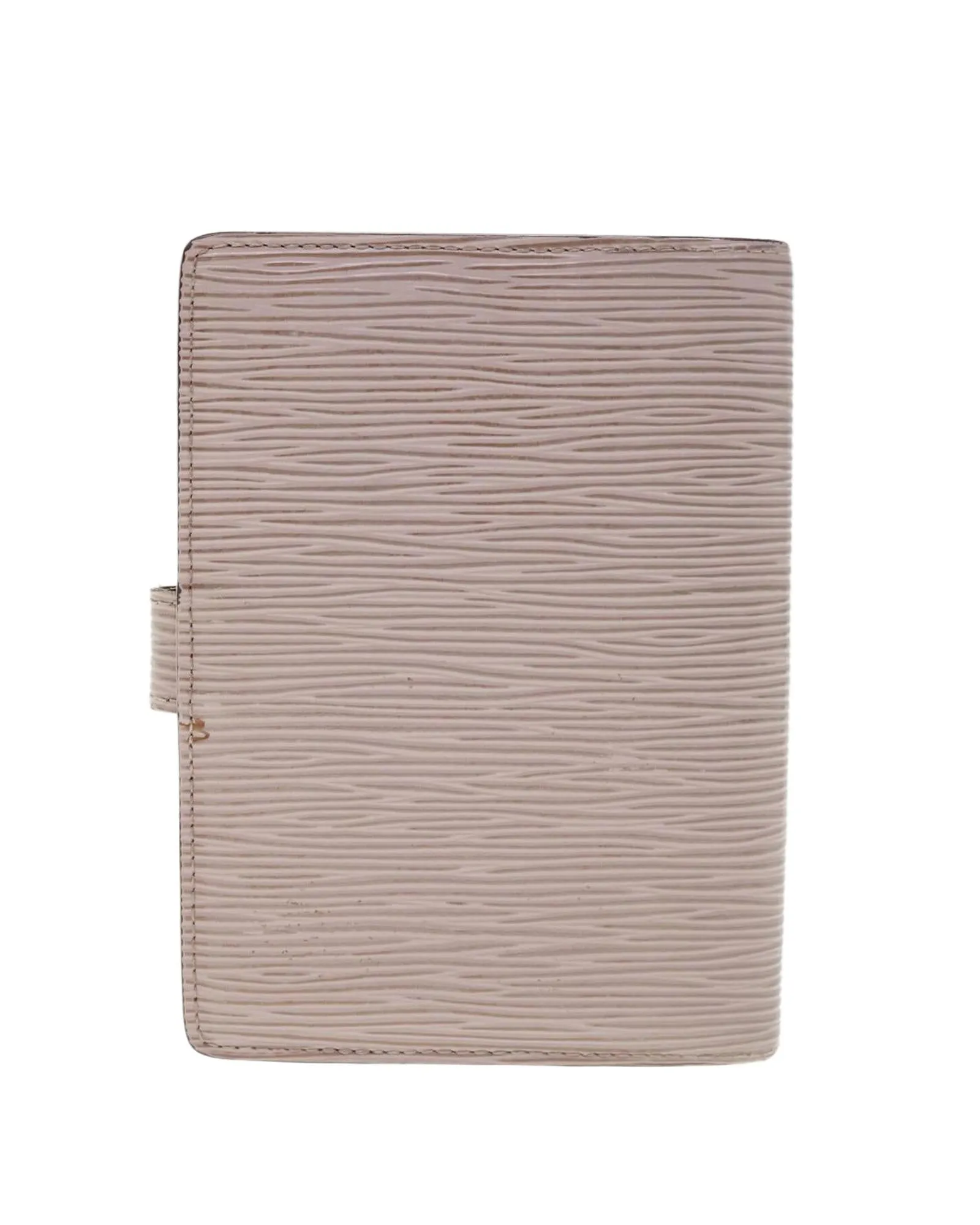 Epi Leather Day Planner Cover with Button Clasp - Lilac