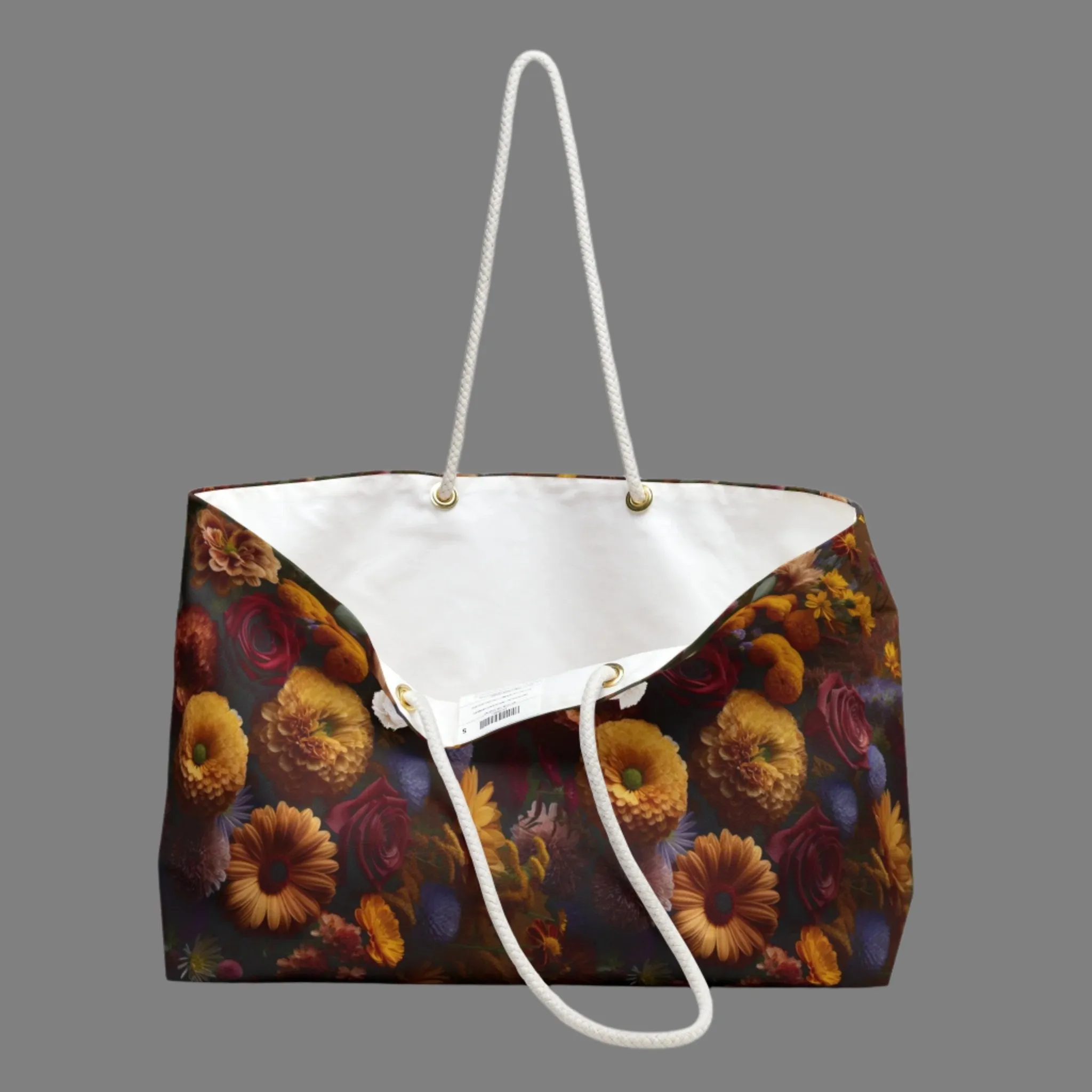 Fall Flowers Weekender Bag