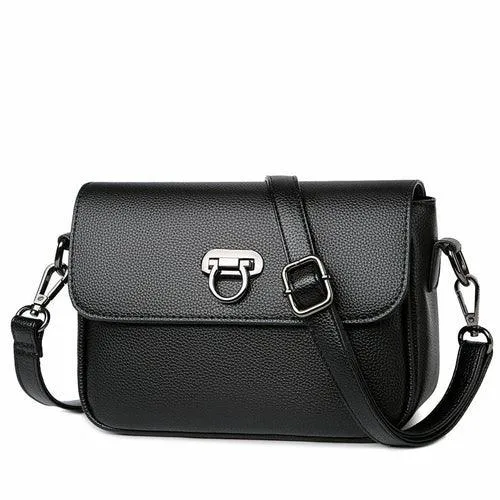 Fashion Leather One-Shoulder Small Square Messenger Bag