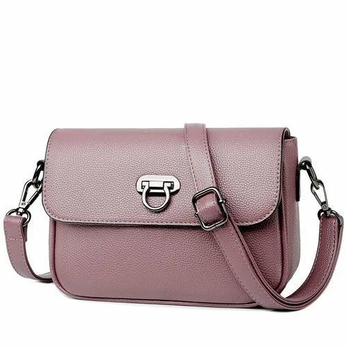 Fashion Leather One-Shoulder Small Square Messenger Bag