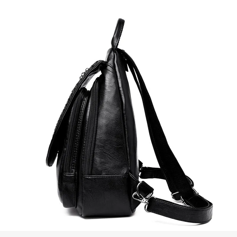 Female Leather Backpack